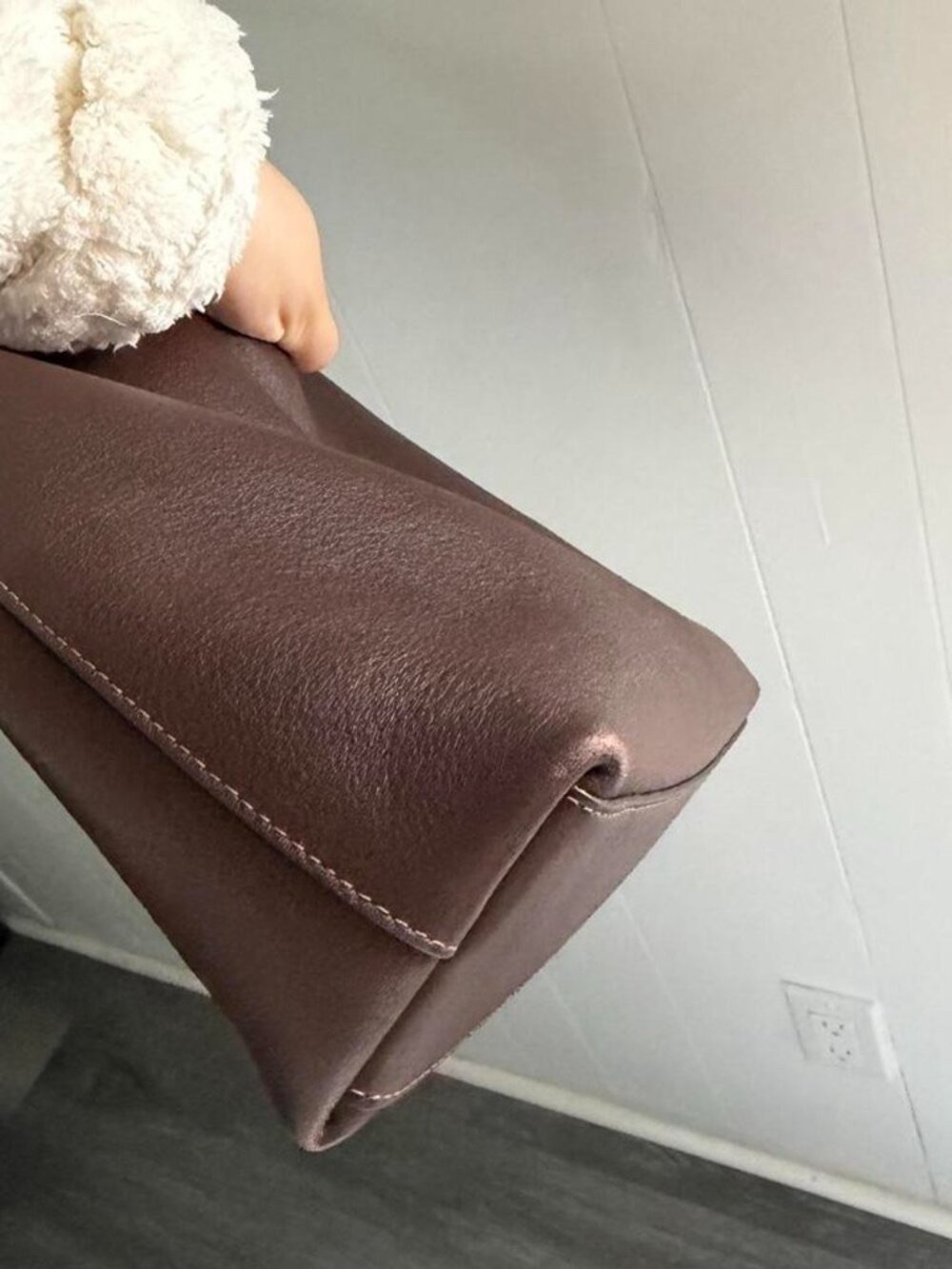 COACH Dark Brown Leather Hobo Shoulder Bag - Picture 5 of 5